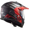 LS2 MX436 PIONEER EVO ADVENTURER helma matná-černá/červená vel.XS